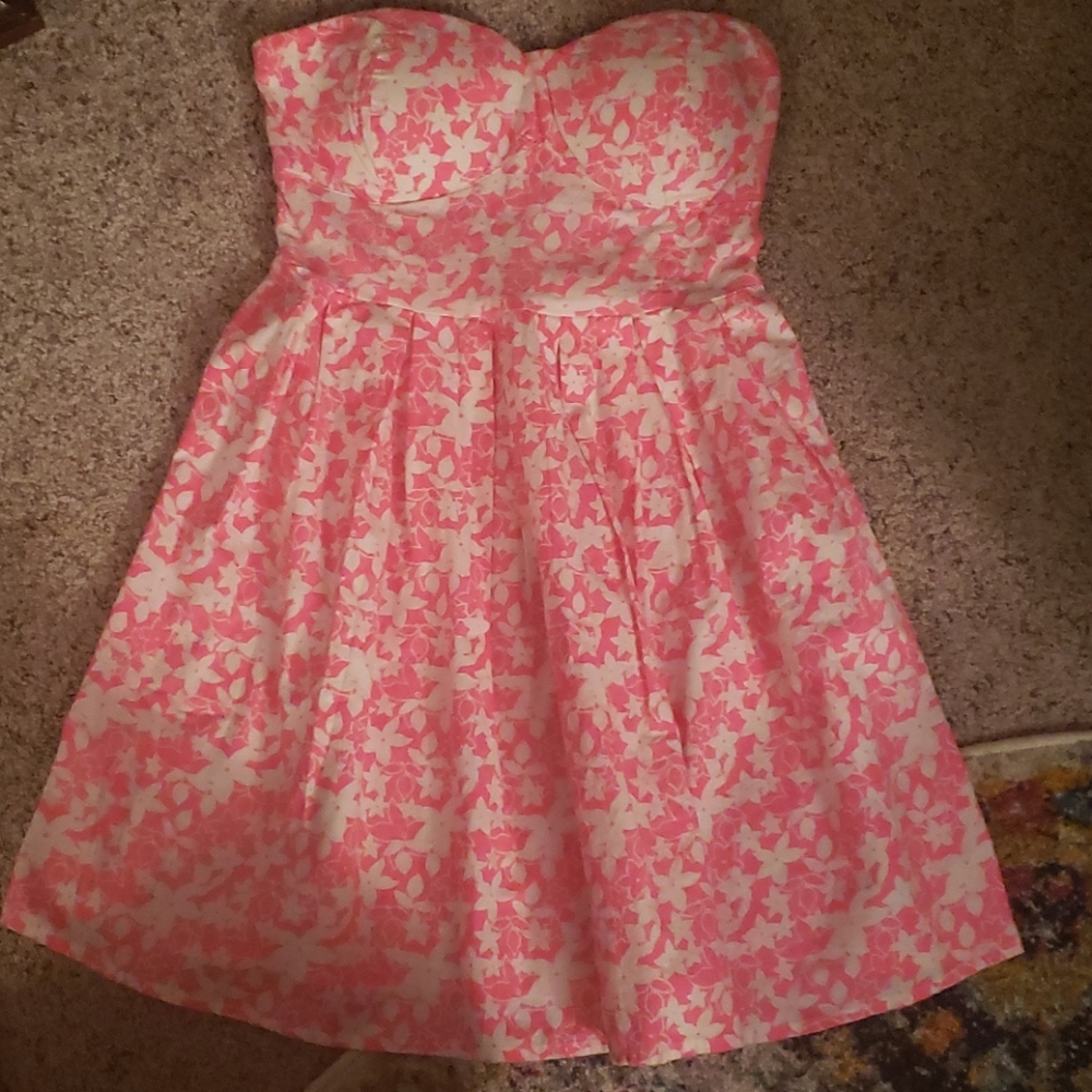 Strapless sundress cotton material,